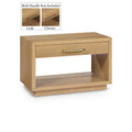  Color_Oak -- Avery Oak Solid Wood And Ash Veneer Nightstand IMAGE 1