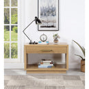  Color_Oak -- Avery Oak Solid Wood And Ash Veneer Nightstand IMAGE 3