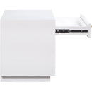  Color_White -- Avery White Solid Wood And Ash Veneer Nightstand IMAGE 10