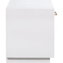  Color_White -- Avery White Solid Wood And Ash Veneer Nightstand IMAGE 7