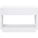  Color_White -- Avery White Solid Wood And Ash Veneer Nightstand IMAGE 9