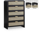 Color_Black -- Meridian Sage 5 Drawer Chest IMAGE 1