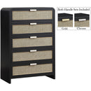  Color_Black -- Meridian Sage 5 Drawer Chest IMAGE 2