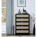  Color_Black -- Meridian Sage 5 Drawer Chest IMAGE 4