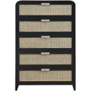  Color_Black -- Meridian Sage 5 Drawer Chest IMAGE 6