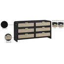  Color_Black -- Meridian Sage 6 Drawer Dresser IMAGE 15