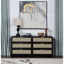  Color_Black -- Meridian Sage 6 Drawer Dresser IMAGE 3