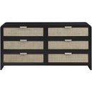  Color_Black -- Meridian Sage 6 Drawer Dresser IMAGE 6