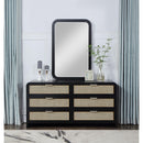  Meridian Sage Black Solid Wood Mirror IMAGE 2