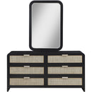  Meridian Sage Black Solid Wood Mirror IMAGE 3