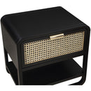  Color_Black -- Meridian Sage 1 Drawer Nightstand IMAGE 11