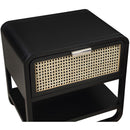  Color_Black -- Meridian Sage 1 Drawer Nightstand IMAGE 12
