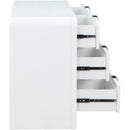  Color_White -- Sage White Solid Wood And Natural Cane Wood Dresser IMAGE 7