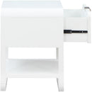  Color_White -- Sage White Solid Wood And Natural Cane Nightstand IMAGE 10