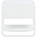 Color_White -- Sage White Solid Wood And Natural Cane Nightstand IMAGE 9