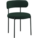  Color_Green -- Beacon Green Boucle Fabric Upholstered Dining Chair IMAGE 1
