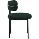  Color_Green -- Beacon Green Boucle Fabric Upholstered Dining Chair IMAGE 5