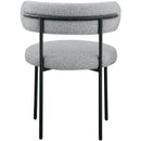  Color_Grey -- Beacon Grey Boucle Fabric Upholstered Dining Chair IMAGE 3