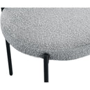  Color_Grey -- Beacon Grey Boucle Fabric Upholstered Dining Chair IMAGE 6
