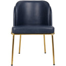  Color_Navy -- Jagger Navy Vegan Leather Upholstered Dining Chair IMAGE 4