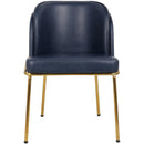 Meridian Jagger Navy Vegan Leather Dining Chair IMAGE 4