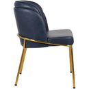  Color_Navy -- Jagger Navy Vegan Leather Upholstered Dining Chair IMAGE 5