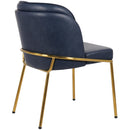  Color_Navy -- Jagger Navy Vegan Leather Upholstered Dining Chair IMAGE 7