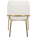 Meridian Jagger White Vegan Leather Dining Chair IMAGE 3