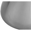  Color_White/Silver -- Emery 48" White Marble Top And Steel Base Dining Table IMAGE 5