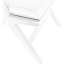  Color_Cream/ White -- Abby Cream Vegan Leather Upholstered Dining Arm Chair IMAGE 11