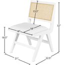  Color_Cream/ White -- Abby Cream Vegan Leather Upholstered Dining Side Chair IMAGE 13