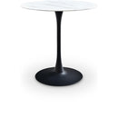  Meridian Holly Black Marble Veneer Top And Iron Base Counter Height Table IMAGE 1