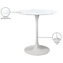 Meridian Holly White Counter Height Table (3 Boxes) IMAGE 5