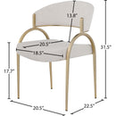  Color_Beige -- Meridian Privet Dining Chair IMAGE 6