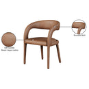  Color_Brown -- Sylvester Brown Vegan Leather Upholstered Dining Chair IMAGE 10