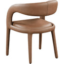  Color_Brown -- Sylvester Brown Vegan Leather Upholstered Dining Chair IMAGE 7