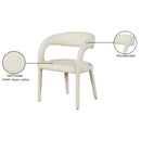 Color_Cream -- Sylvester Cream Vegan Leather Upholstered Dining Chair IMAGE 10