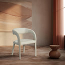  Color_Cream -- Sylvester Cream Vegan Leather Upholstered Dining Chair IMAGE 2