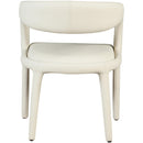  Color_Cream -- Sylvester Cream Vegan Leather Upholstered Dining Chair IMAGE 3