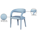  Color_Light Blue -- Sylvester Light Blue Vegan Leather Upholstered Dining Chair IMAGE 10