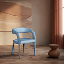  Color_Light Blue -- Sylvester Light Blue Vegan Leather Upholstered Dining Chair IMAGE 2