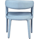  Color_Light Blue -- Sylvester Light Blue Vegan Leather Upholstered Dining Chair IMAGE 3