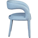  Color_Light Blue -- Sylvester Light Blue Vegan Leather Upholstered Dining Chair IMAGE 6