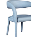  Color_Light Blue -- Sylvester Light Blue Vegan Leather Upholstered Dining Chair IMAGE 8