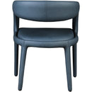  Color_Navy -- Sylvester Navy Vegan Leather Upholstered Dining Chair IMAGE 3