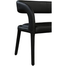  Color_Black -- Meridian Sylvester Vegan Leather Upholstered Bench IMAGE 7