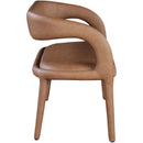  Color_Brown -- Sylvester Brown Vegan Leather Upholstered Bench IMAGE 6