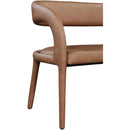  Color_Brown -- Sylvester Brown Vegan Leather Upholstered Bench IMAGE 7
