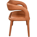  Color_Cognac -- Sylvester Cognac Vegan Leather Upholstered Bench IMAGE 6