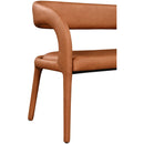  Color_Cognac -- Sylvester Cognac Vegan Leather Upholstered Bench IMAGE 7